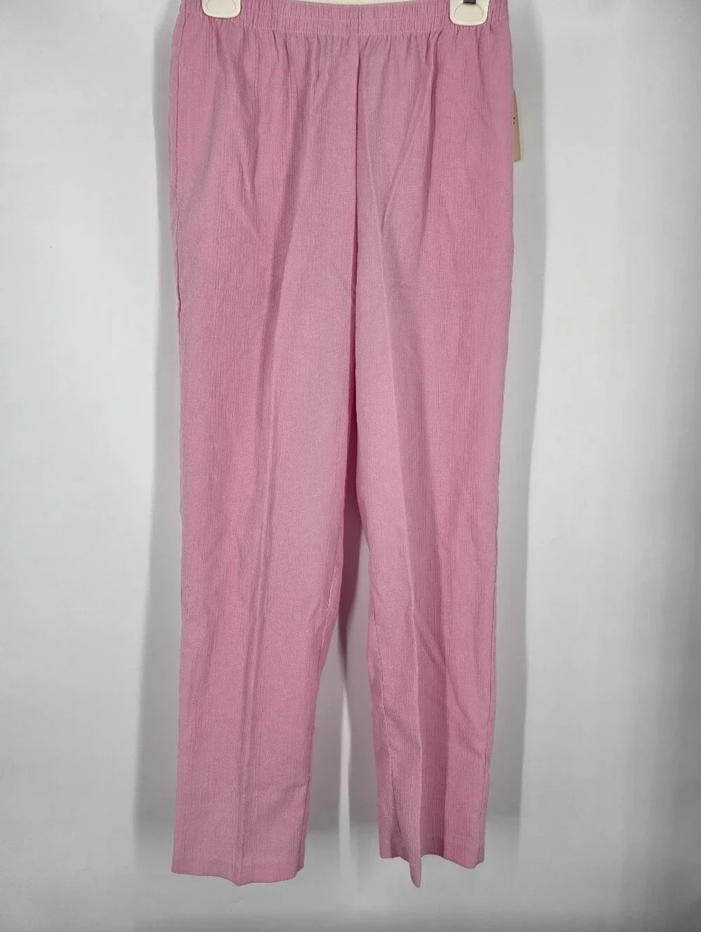 Koret Women's Medium Pink Elastic Waist Casual Pull-On Pants Textured NWT